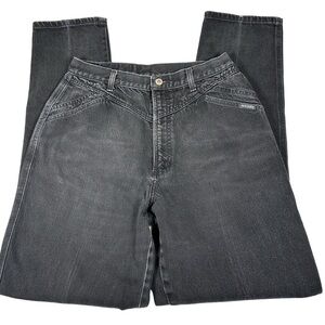 Rocky Mountain vintage western cowgirl Black Denim Jeans high rise waisted‎ 90s
